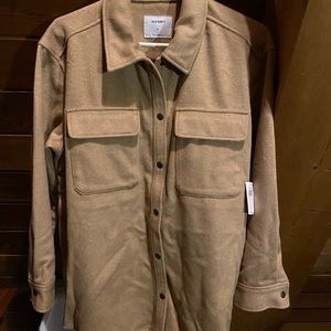 Tan Unlined Shacket